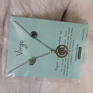Virgo ♍️ earrings and necklace